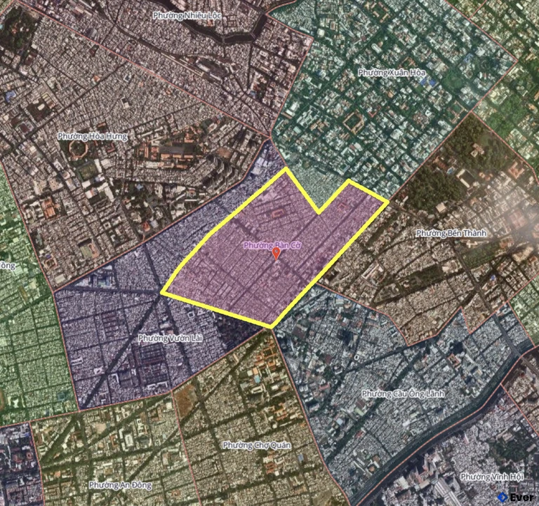 Bản đồ phường Bàn Cờ, thành phố Hồ Chí Minh sau sáp nhập