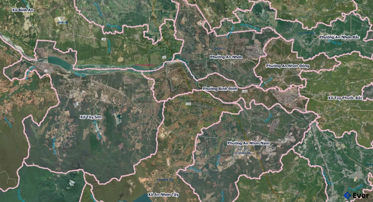 Bản đồ phường Bình Định, Gia Lai sau sáp nhập