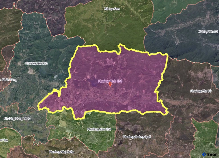 Bản đồ phường Bình Khê, Quảng Ninh sau sáp nhập