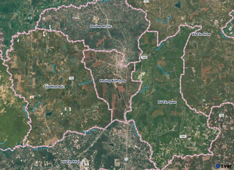 Bản đồ phường Bình Long, Đồng Nai sau sáp nhập