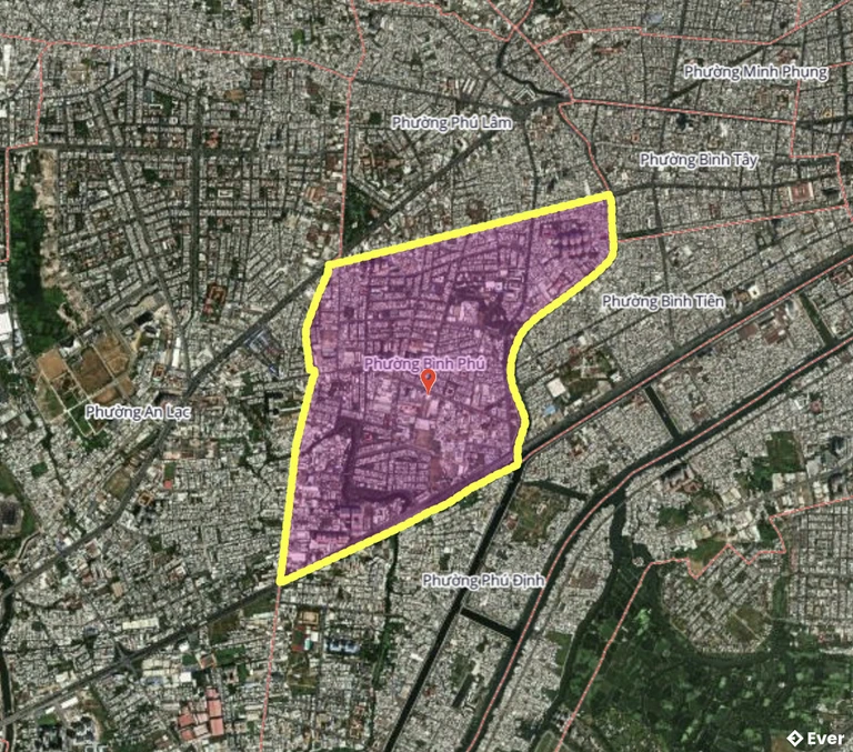 Bản đồ phường Bình Phú, thành phố Hồ Chí Minh sau sáp nhập