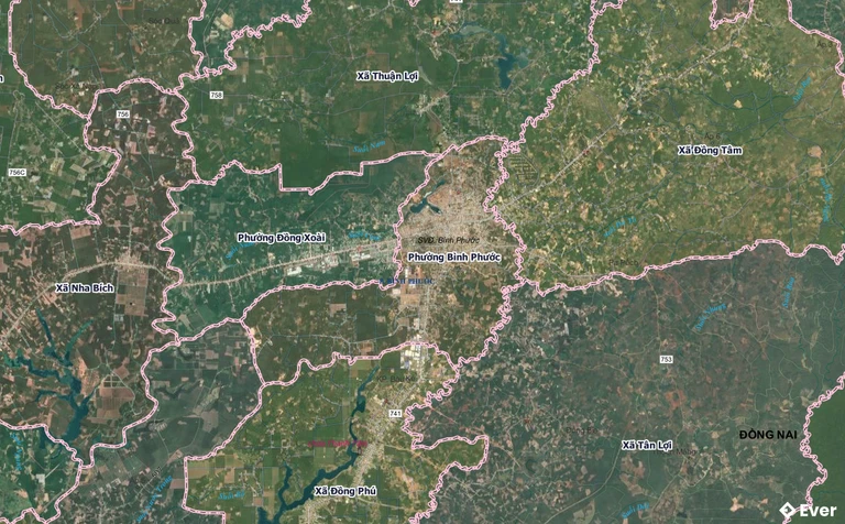 Bản đồ phường Bình Phước, Đồng Nai sau sáp nhập