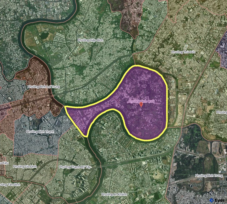 Bản đồ phường Bình Quới, thành phố Hồ Chí Minh sau sáp nhập