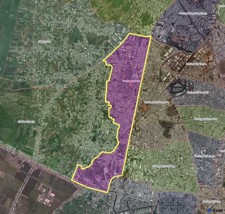 Bản đồ phường Bình Tân, thành phố Hồ Chí Minh sau sáp nhập