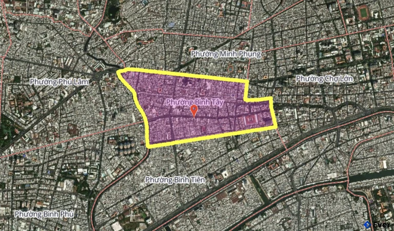 Bản đồ phường Bình Tây, thành phố Hồ Chí Minh sau sáp nhập