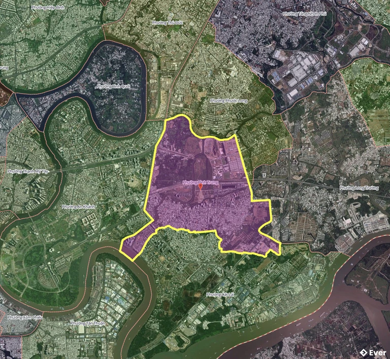 Bản đồ phường Bình Trưng, thành phố Hồ Chí Minh sau sáp nhập