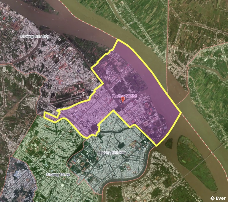 Bản đồ phường Cái Khế, Cần Thơ sau sáp nhập