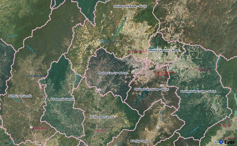 Bản đồ Phường Cam Ly - Đà Lạt, Lâm Đồng sau sáp nhập