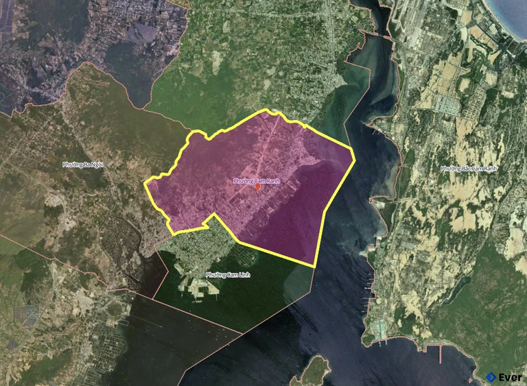 Bản đồ phường Cam Ranh sau sáp nhập