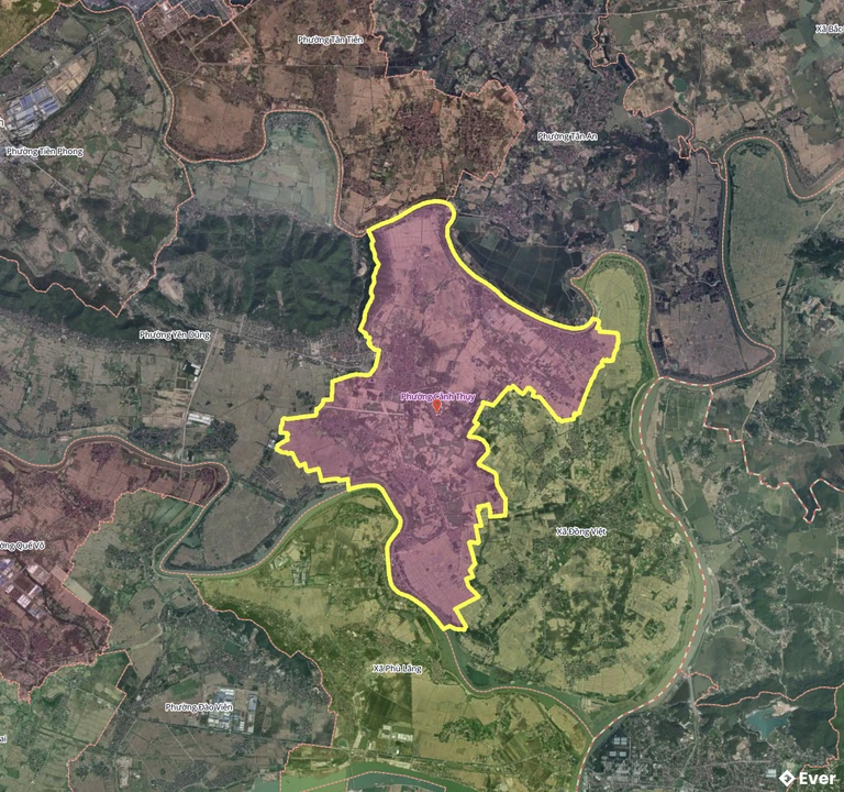 Bản đồ phường Cảnh Thụy, Bắc Ninh sau sáp nhập