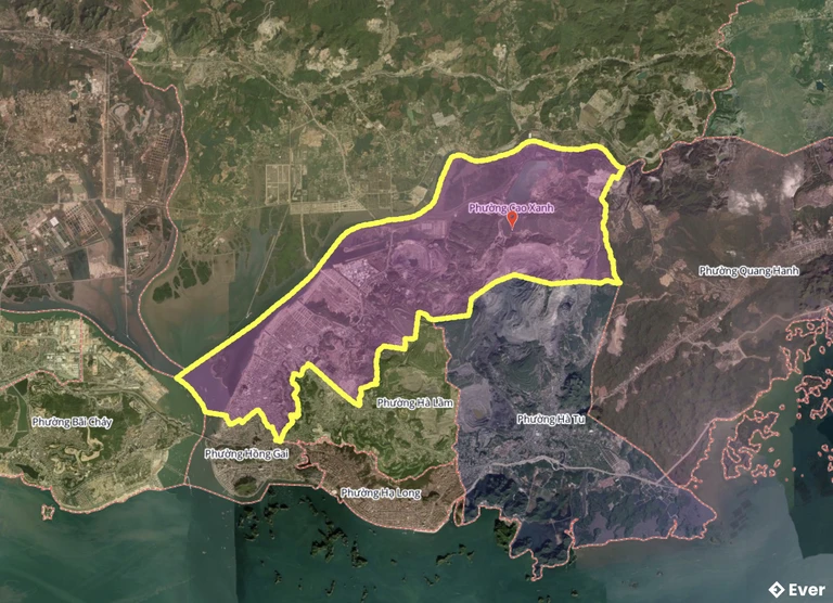 Bản đồ phường Cao Xanh, Quảng Ninh sau sáp nhập