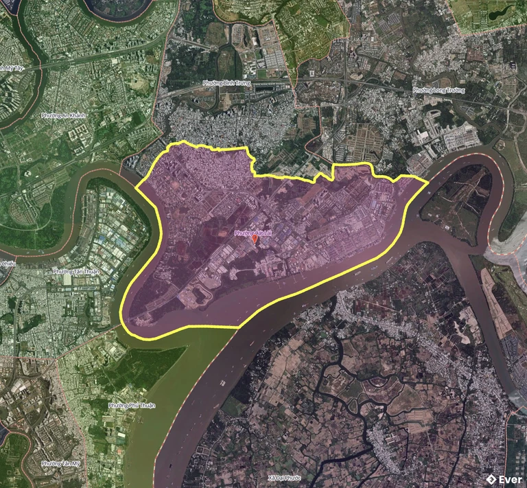 Bản đồ phường Cát Lái, thành phố Hồ Chí Minh sau sáp nhập