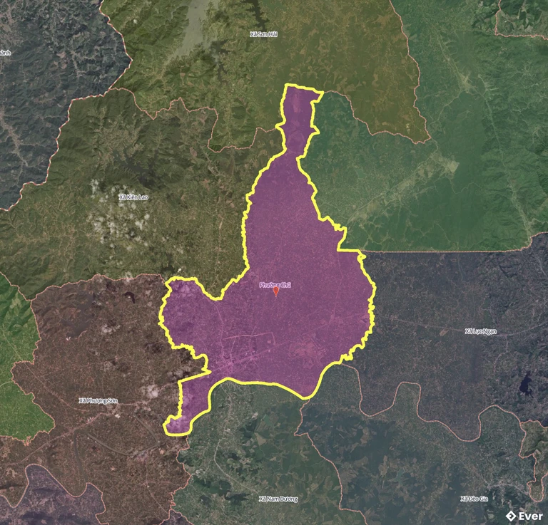 Bản đồ phường Chũ, Bắc Ninh sau sáp nhập