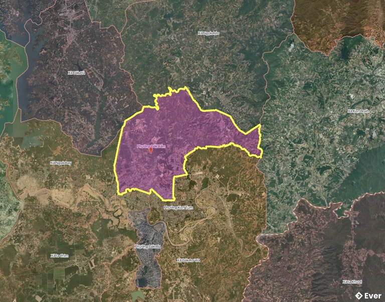 Bản đồ phường Đăk Cấm, Quảng Ngãi sau sáp nhập