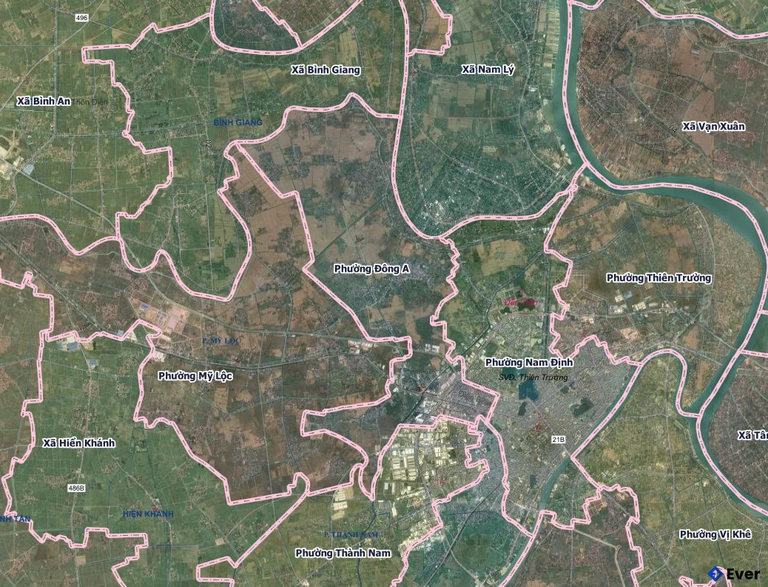 Bản đồ phường Đông A, Ninh Bình sau sáp nhập