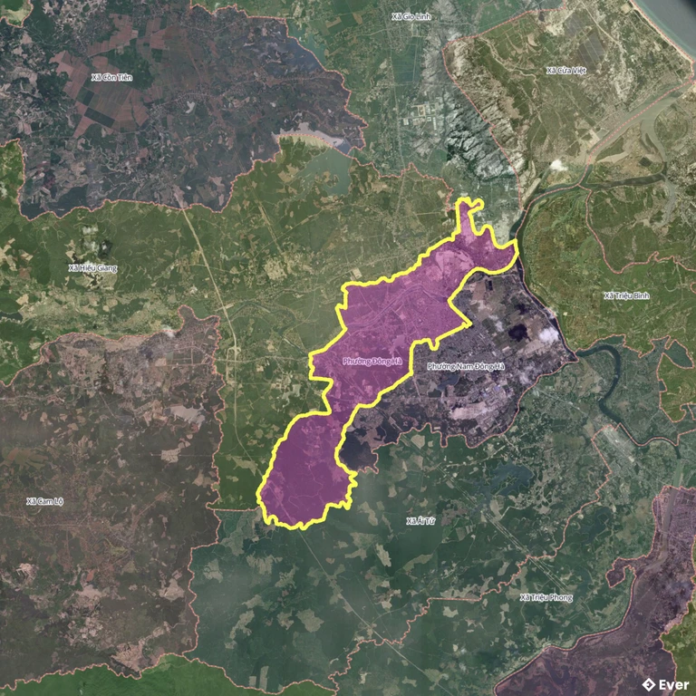 Bản đồ phường Đông Hà, Quảng Trị sau sáp nhập