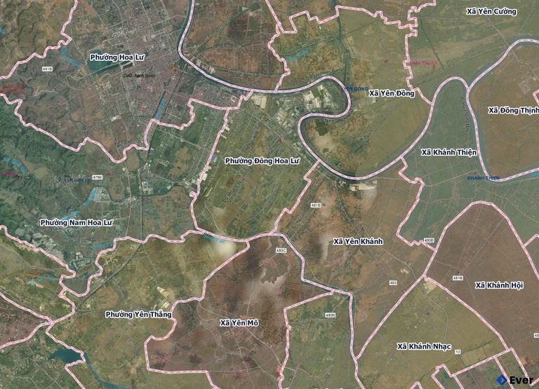 Bản đồ phường Đông Hoa Lư sau sáp nhập