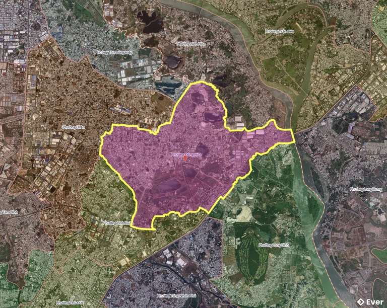 Bản đồ phường Đông Hòa, thành phố Hồ Chí Minh sau sáp nhập