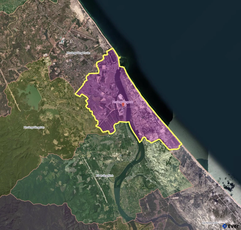 Bản đồ phường Đồng Hới, Quảng Trị sau sáp nhập