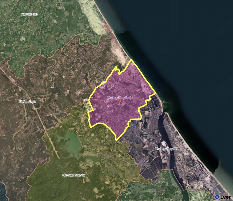 Bản đồ phường Đồng Thuận, Quảng Trị sau sáp nhập