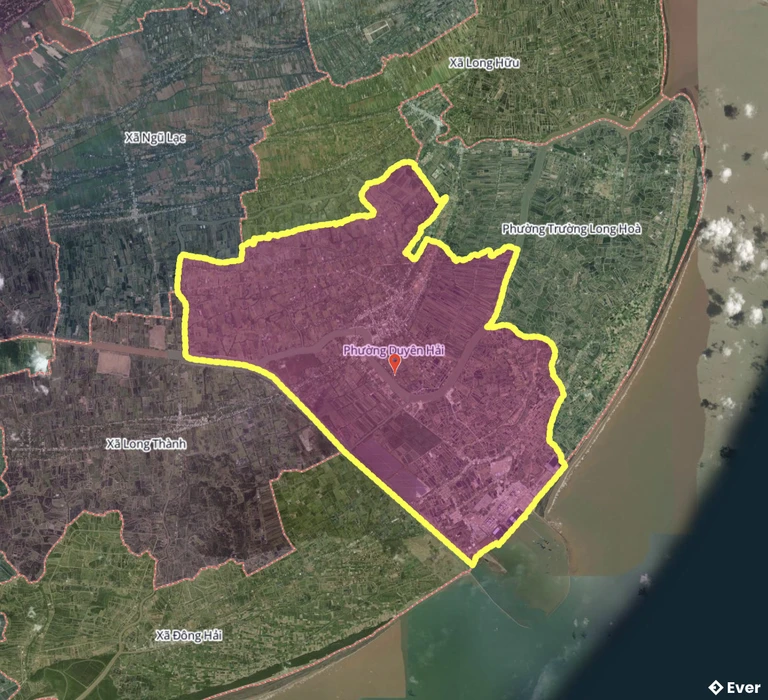 Bản đồ phường Duyên Hải, Vĩnh Long sau sáp nhập