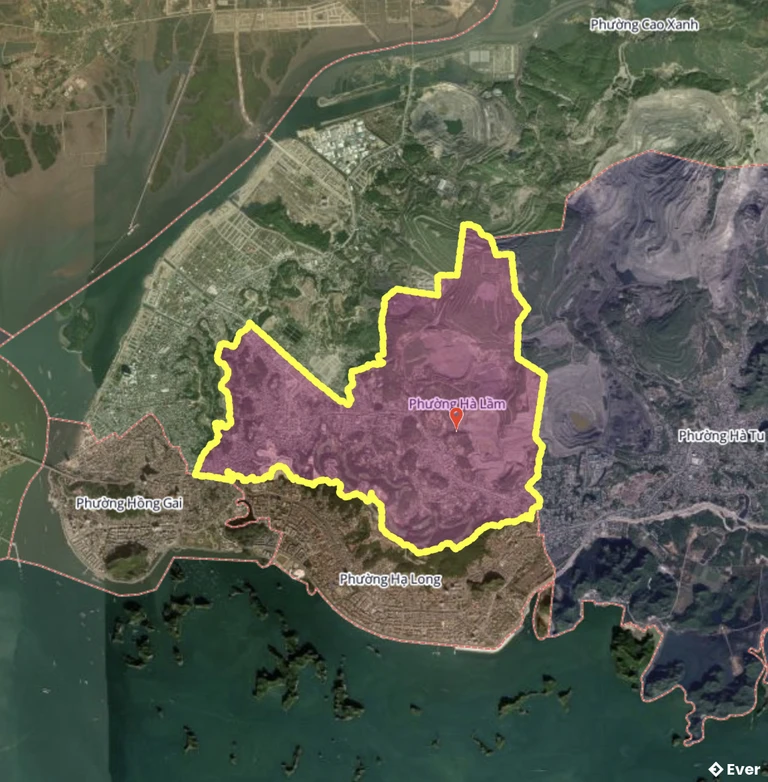 Bản đồ phường Hà Lầm, Quảng Ninh sau sáp nhập