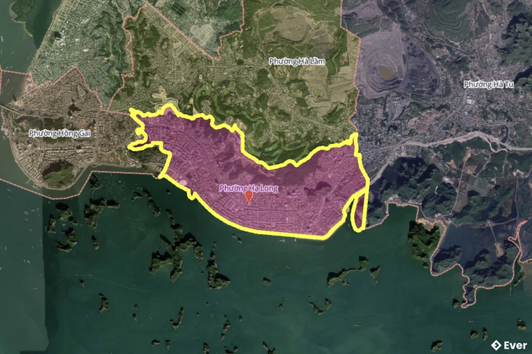 Bản đồ phường Hạ Long, Quảng Ninh sau sáp nhập