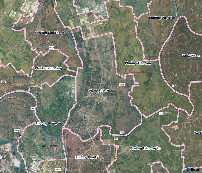 Bản đồ phường Hà Nam, Ninh Bình sau sáp nhập