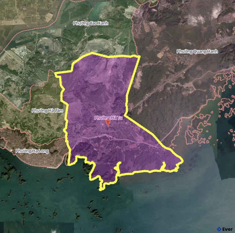 Bản đồ phường Hà Tu, Quảng Ninh sau sáp nhập
