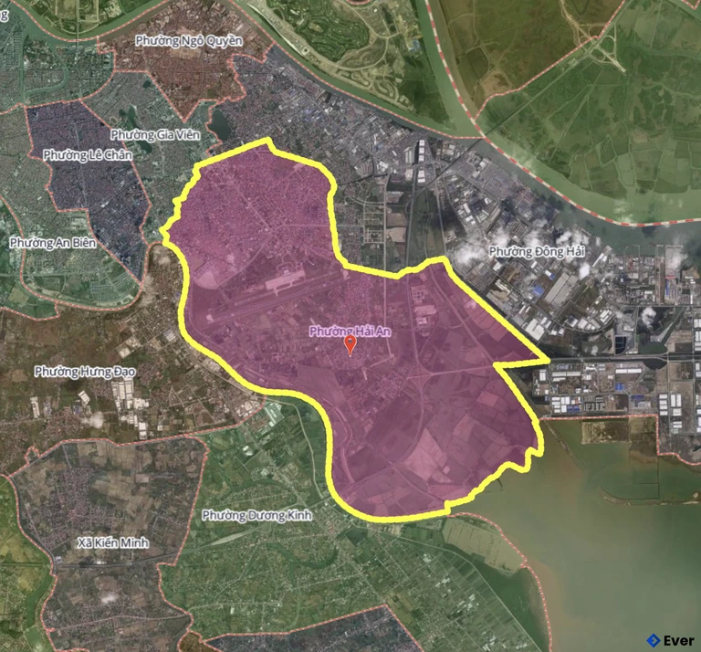 Bản đồ phường Hải An, Hải Phòng sau sáp nhập