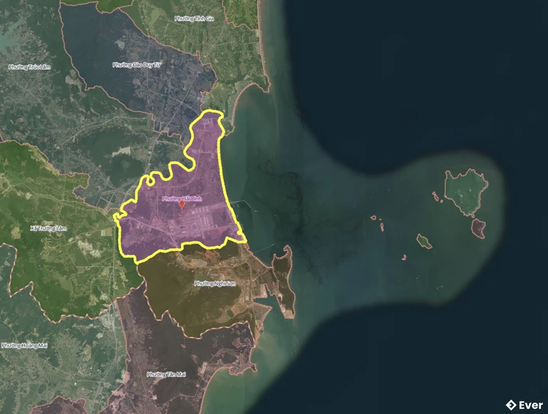 Bản đồ phường Hải Bình, Thanh Hóa sau sáp nhập