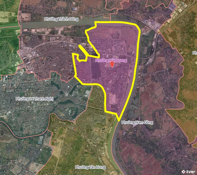 Bản đồ phường Hải Dương, Hải Phòng sau sáp nhập