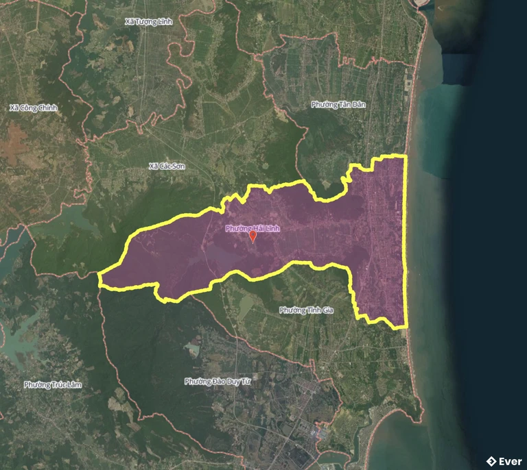 Bản đồ phường Hải Lĩnh, Thanh Hóa sau sáp nhập