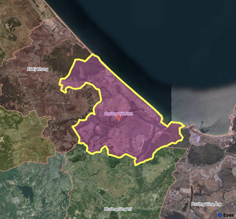 Bản đồ phường Hải Ninh, Hà Tĩnh sau sáp nhập