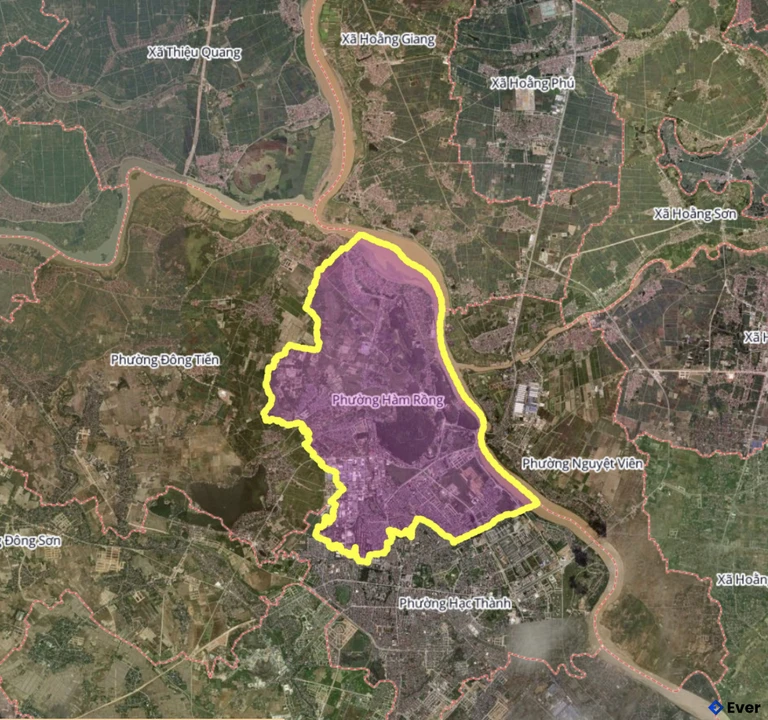 Bản đồ phường Hàm Rồng, Thanh Hóa sau sáp nhập