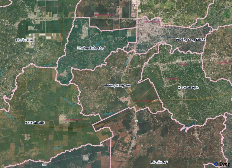 Bản đồ phường Hàng Gòn, Đồng Nai sau sáp nhập