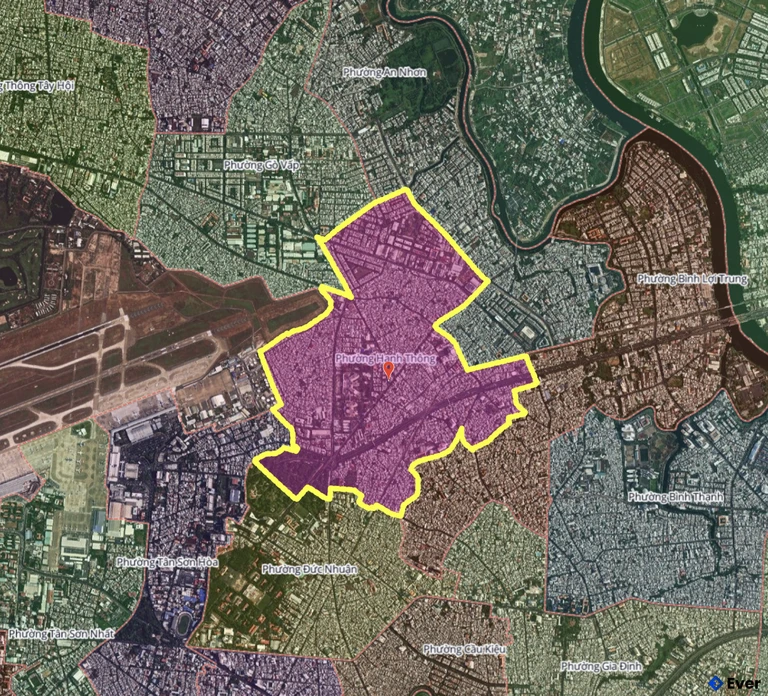 Bản đồ phường Hạnh Thông, thành phố Hồ Chí Minh sau sáp nhập