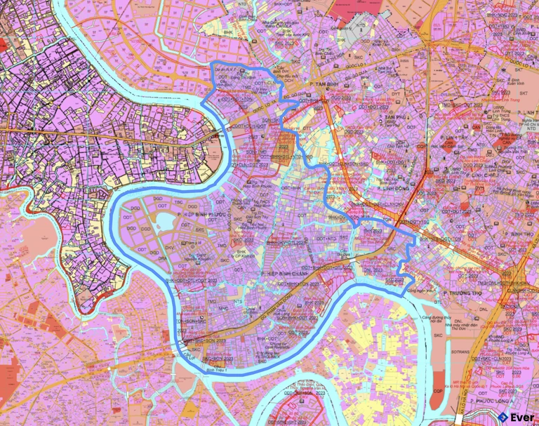 Bản đồ phường Hiệp Bình, thành phố Hồ Chí Minh sau sáp nhập