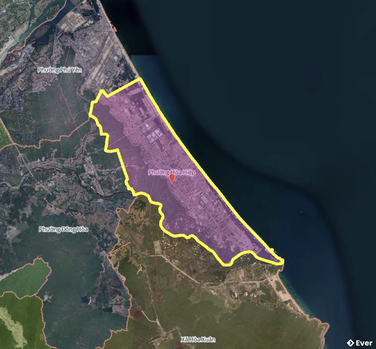 Bản đồ phường Hòa Hiệp, Đắk Lắk sau sáp nhập