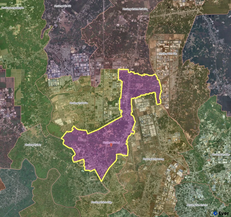 Bản đồ phường Hòa Lợi, thành phố Hồ Chí Minh sau sáp nhập