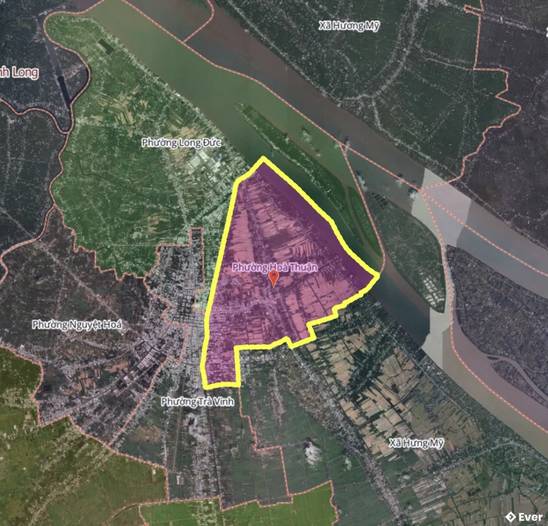 Bản đồ phường Hòa Thuận, Vĩnh Long sau sáp nhập