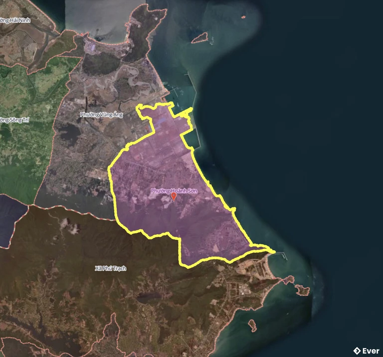 Bản đồ phường Hoành Sơn, Hà Tĩnh sau sáp nhập