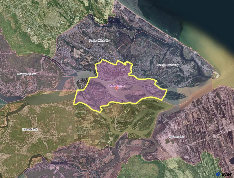 Bản đồ phường Hội An, Đà Nẵng sau sáp nhập