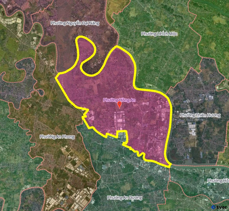 Bản đồ phường Hồng An, Hải Phòng sau sáp nhập