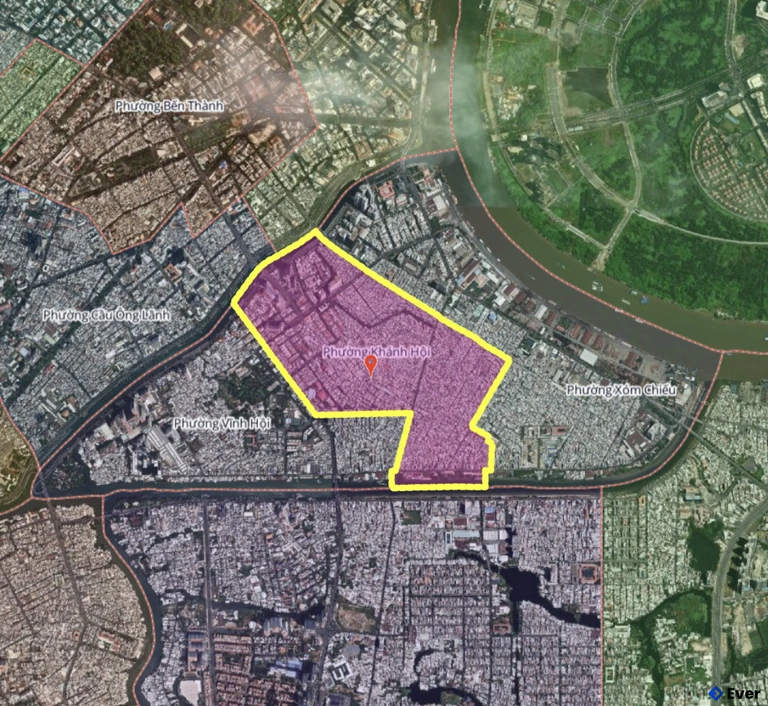 Bản đồ phường Khánh Hội, thành phố Hồ Chí Minh sau sáp nhập