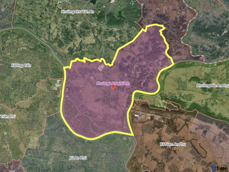 Bản đồ phường Lê Đại Hành, Hải Phòng sau sáp nhập