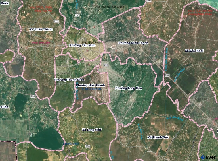 Bản đồ phường Long Hoa sau sáp nhập