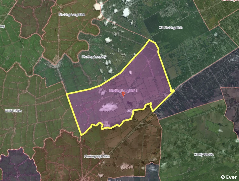 Bản đồ phường Long Phú 1, Cần Thơ sau sáp nhập