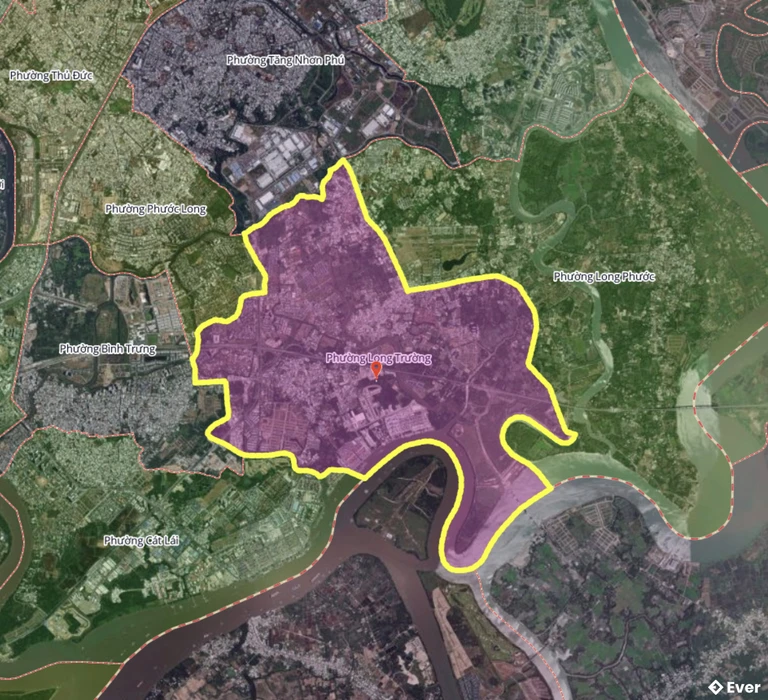 Bản đồ phường Long Trường, thành phố Hồ Chí Minh sau sáp nhập