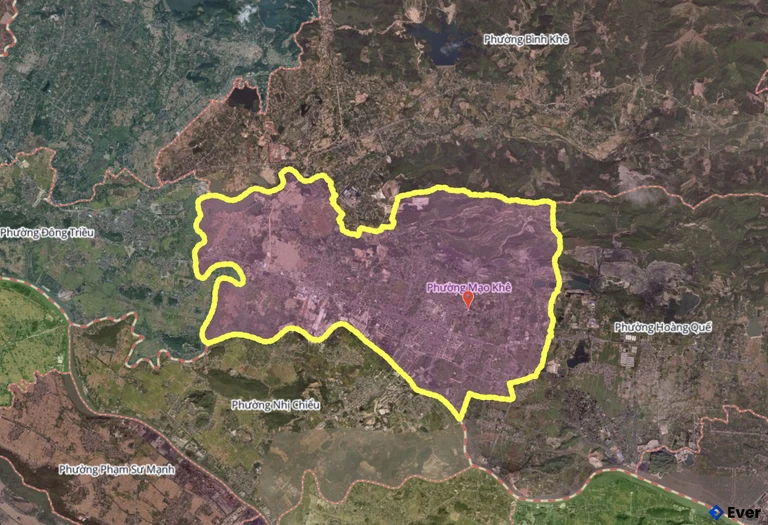 Bản đồ phường Mạo Khê, Quảng Ninh sau sáp nhập